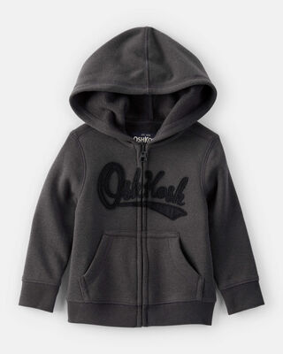 Product image 1 of Baby Boy OshKosh Fleece Logo Zip Jacket - Black