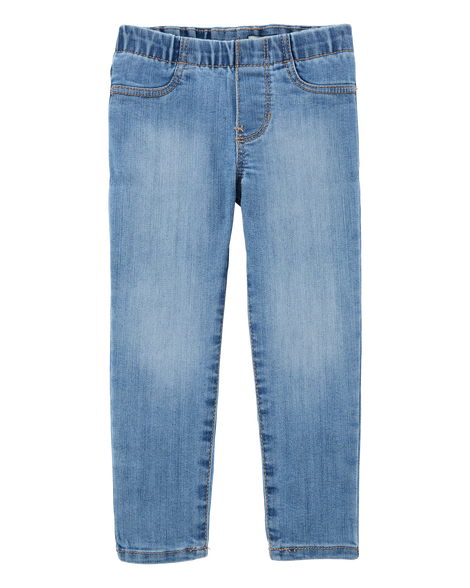 Image of Toddler Girl Medium Wash Elastic-Waist Jeggings