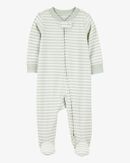Baby Beige Santa Milk & Cookies Loose Fit Fleece Long-Sleeve Sleep & Play Pajamas - White