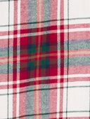 Red/White/Green - Toddler 2-Piece Plaid Button-Down & Pull-On Corduroy Pant Set, Selected