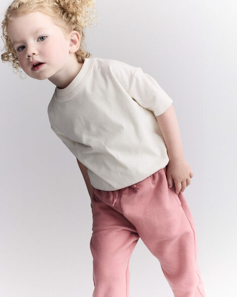 Toddler Short-Sleeve Relaxed Tee - Cream