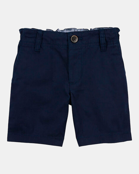 Baby Boy Stretch Chino Shorts - Navy