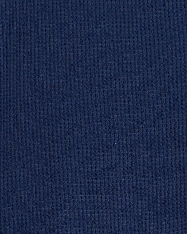 Product image 2 of Boys Solid Loose Fit Waffle Knit 2-Piece Pajamas - Navy