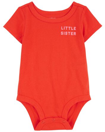 Baby Little Sister Cotton Bodysuit