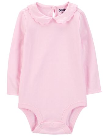 Baby Embroidered Peter Pan Collar Bodysuit