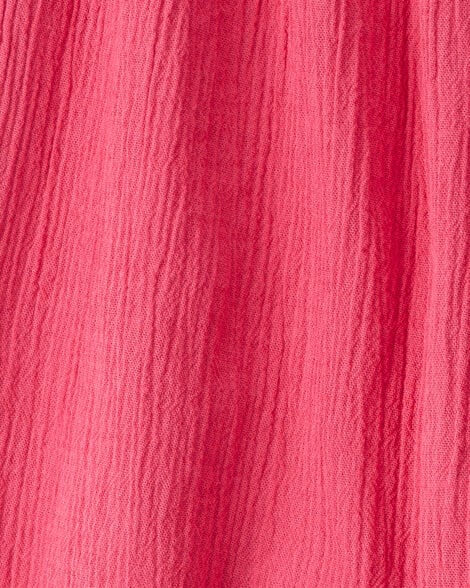 Product image 2 of Baby Bow Gauze Jumpsuit - Pink