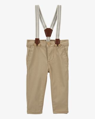 Product image 1 of Baby Twill Suspender Pants