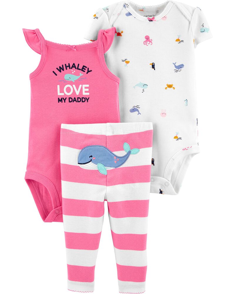 3 Piece Whale Little Character Set Carters Com