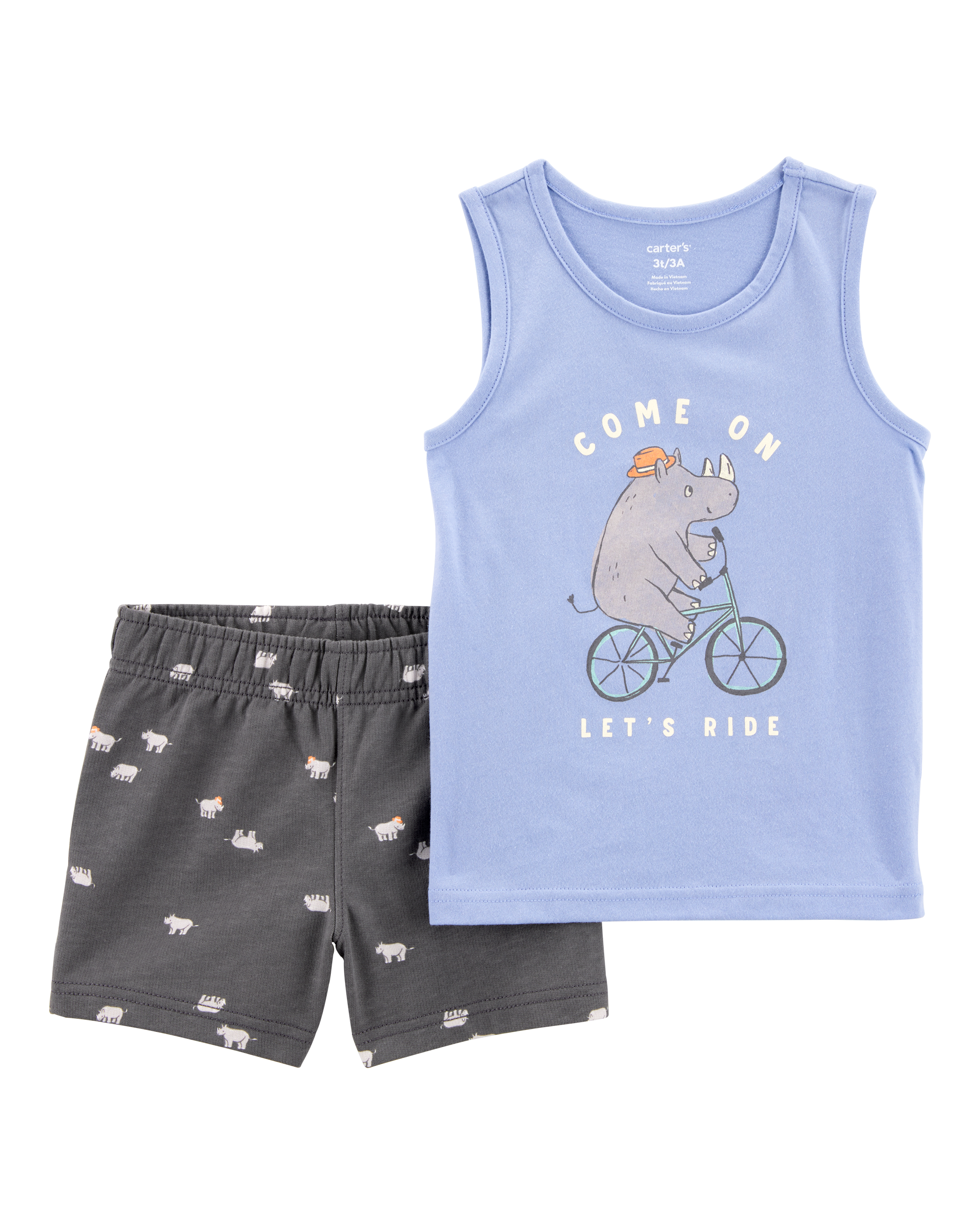 Baby 2-Piece Rhino Tank & Pull-On Short Set