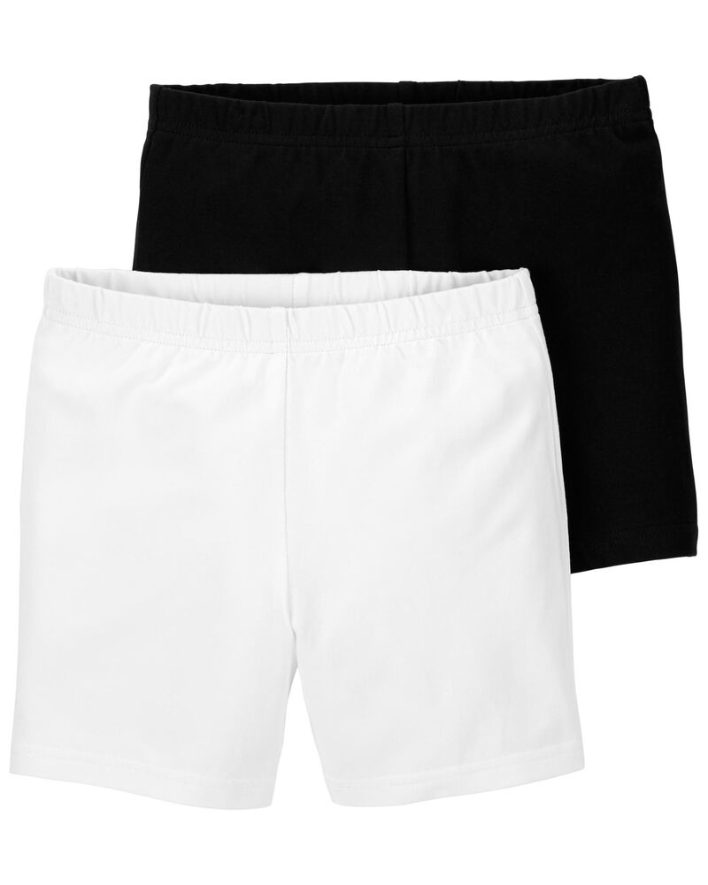 Kid Black/White 2Pack Tumbling Shorts