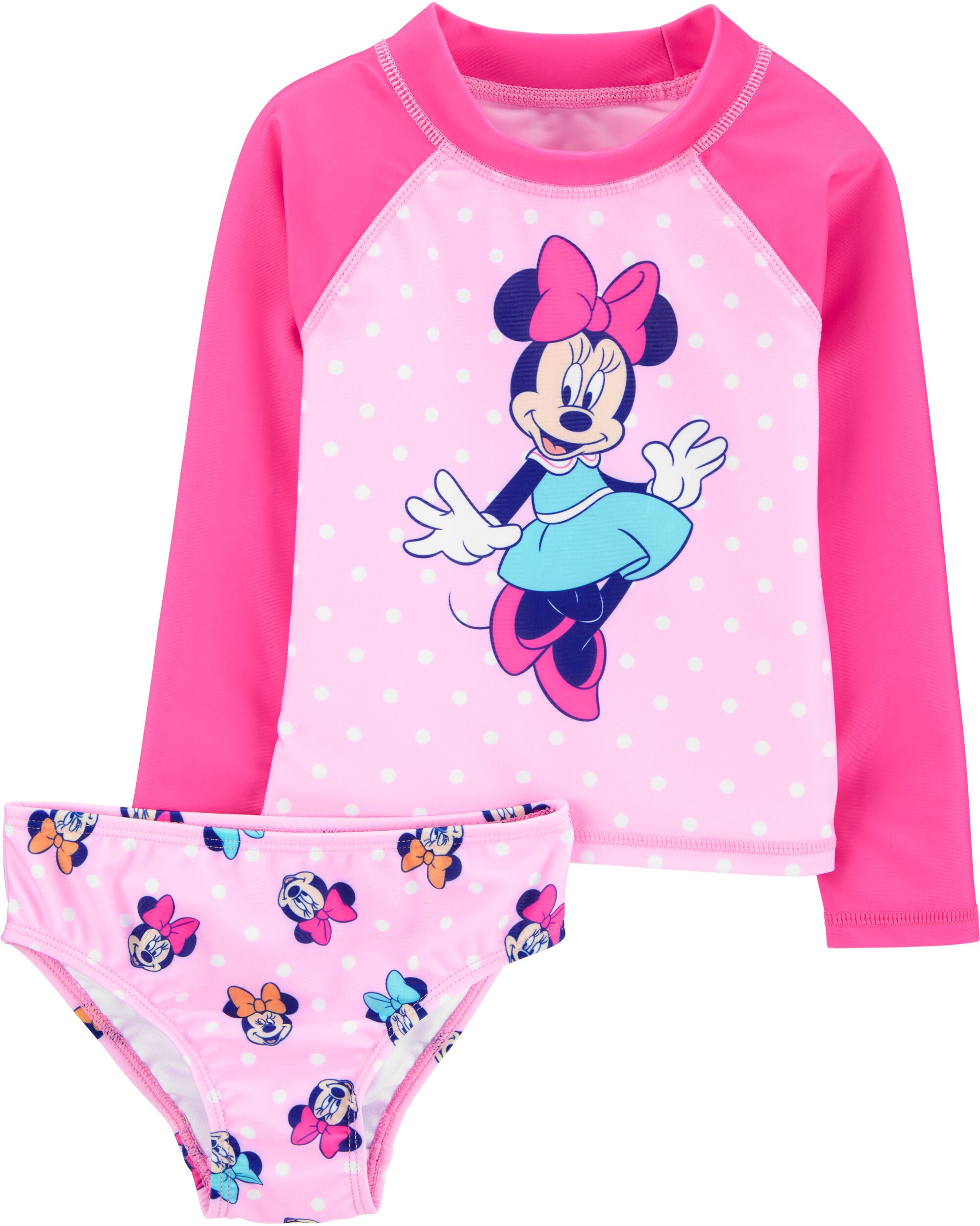 minnie mouse rash guard swimsuit