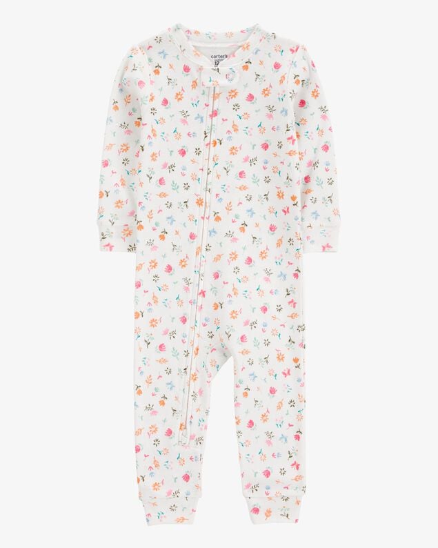 Toddler Girl 1-Piece Pineapple 100% Snug Fit Cotton Footless Pajamas - Green