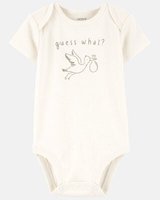 Baby Family Cotton Long-Sleeve Graphic Bodysuit - Ivory