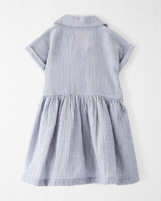 Product image 2 of Toddler Organic Cotton Gauze Striped Dress