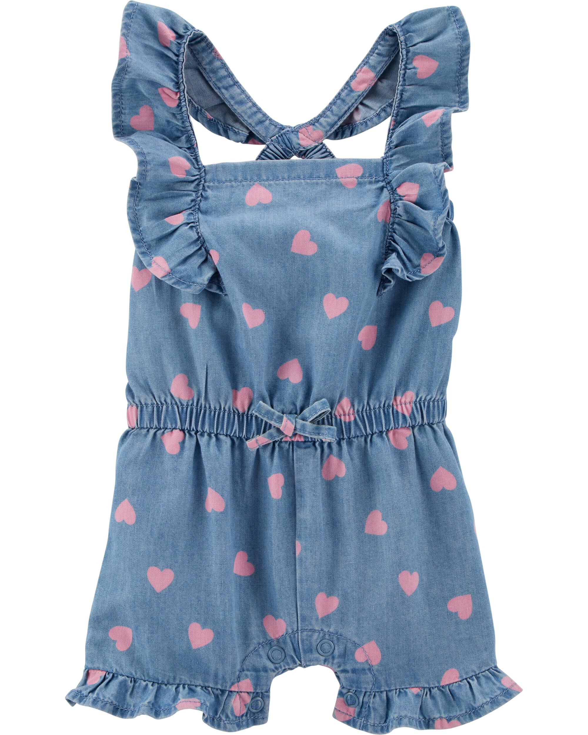 baby denim romper