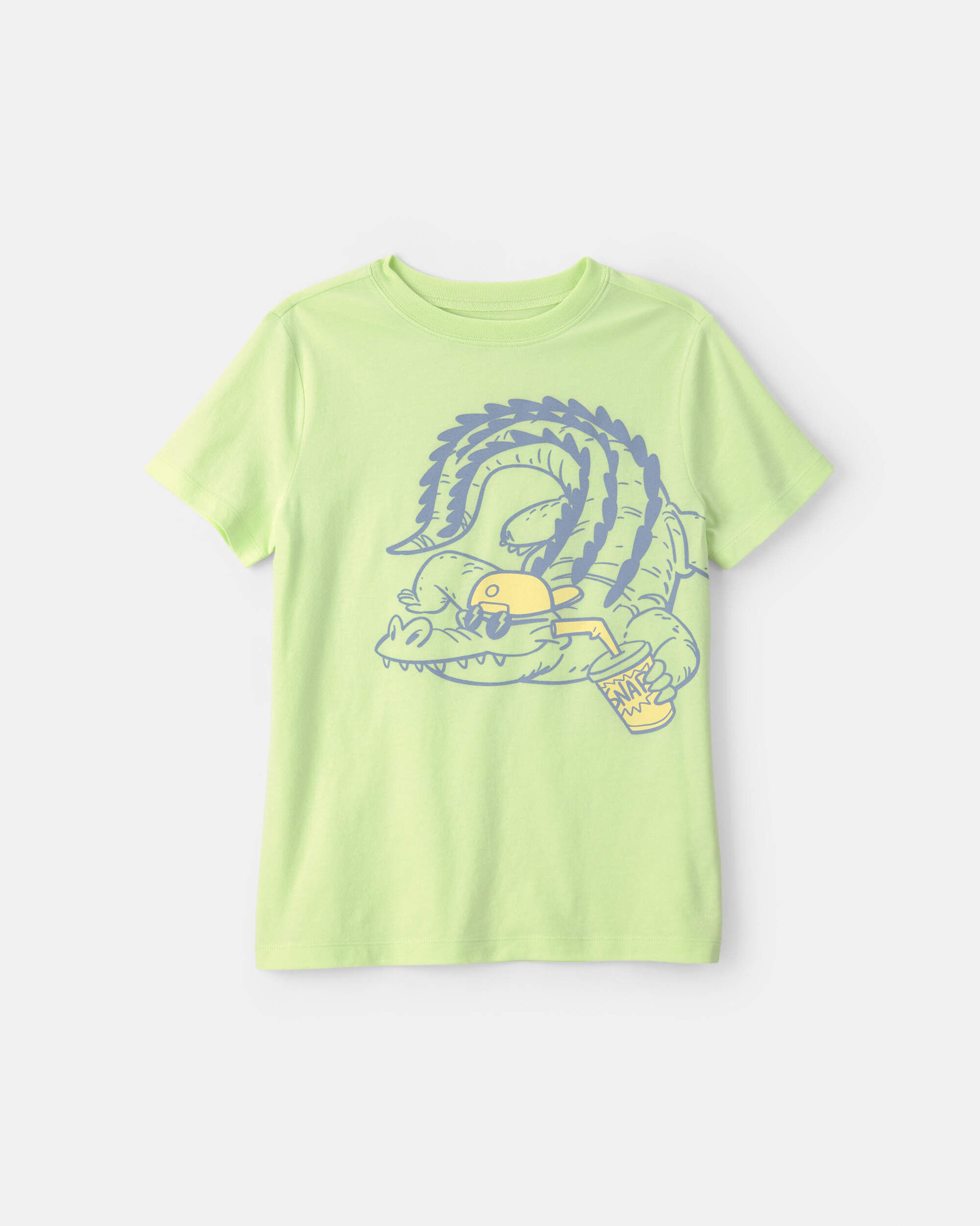 Carters boys alligator graphic tee L Green 6$