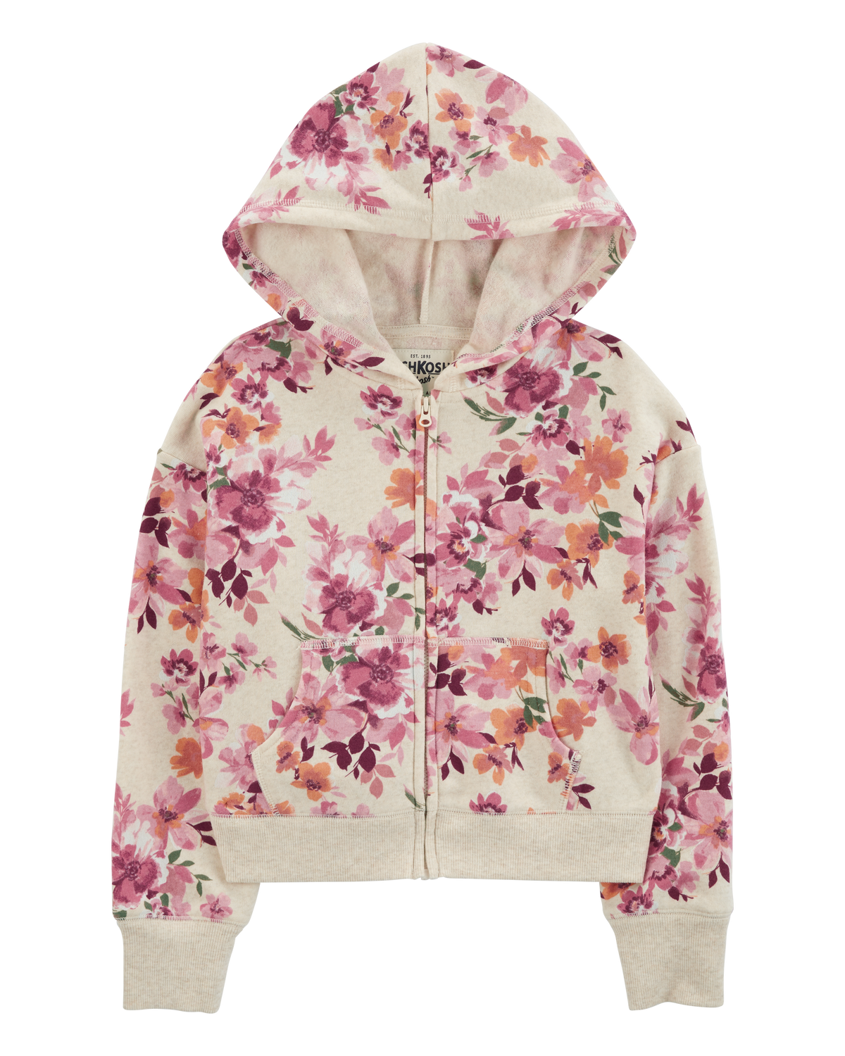 Kid Floral Print Fleece Jacket - OshKosh | Carter's Kid Floral Print Fleece Jacket - OshKosh | Carter's