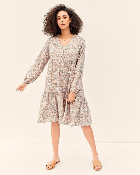 Product image 5 of Adult Women's Maternity Button-Front Wildflower Dress