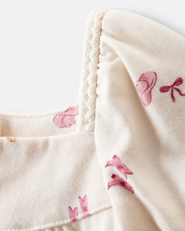 Product image 2 of Toddler Girl Cowgirl Print Short-Sleeve Top - Cream