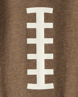 Product image 2 of Baby Boy Football Long-Sleeve Graphic Bodysuit - Brown