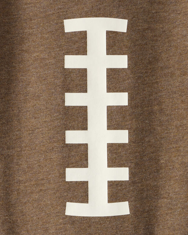Product image 2 of Baby Boy Football Long-Sleeve Graphic Bodysuit - Brown