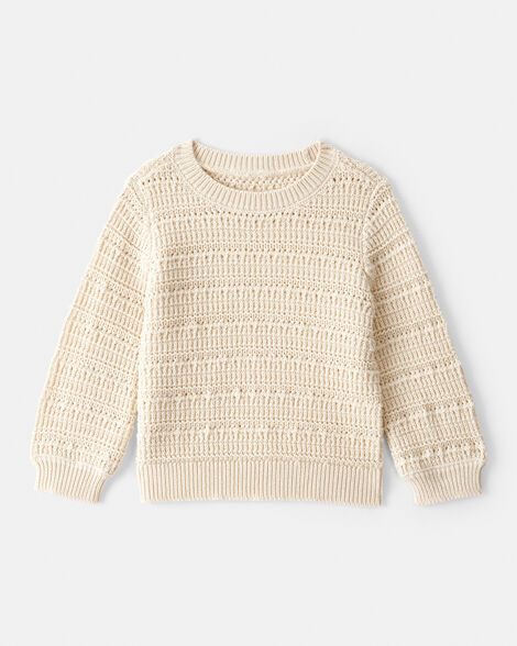 Product image 1 of Baby Girl Long-Sleeve Sweater - Ivory