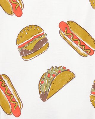 Product image 2 of Toddler 2-Piece Food Print 100% Snug Fit Cotton Pajamas - Ivory