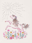 Ivory - Baby Floral Horse Flutter Tee, Selected