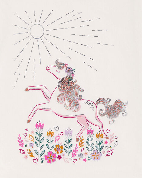 Product image 2 of Baby Floral Horse Flutter Tee