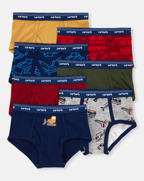 boys 7-pack construction print brief underwear