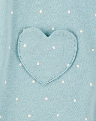 Product image 2 of Baby Heart Pockets Cotton Romper - Blue