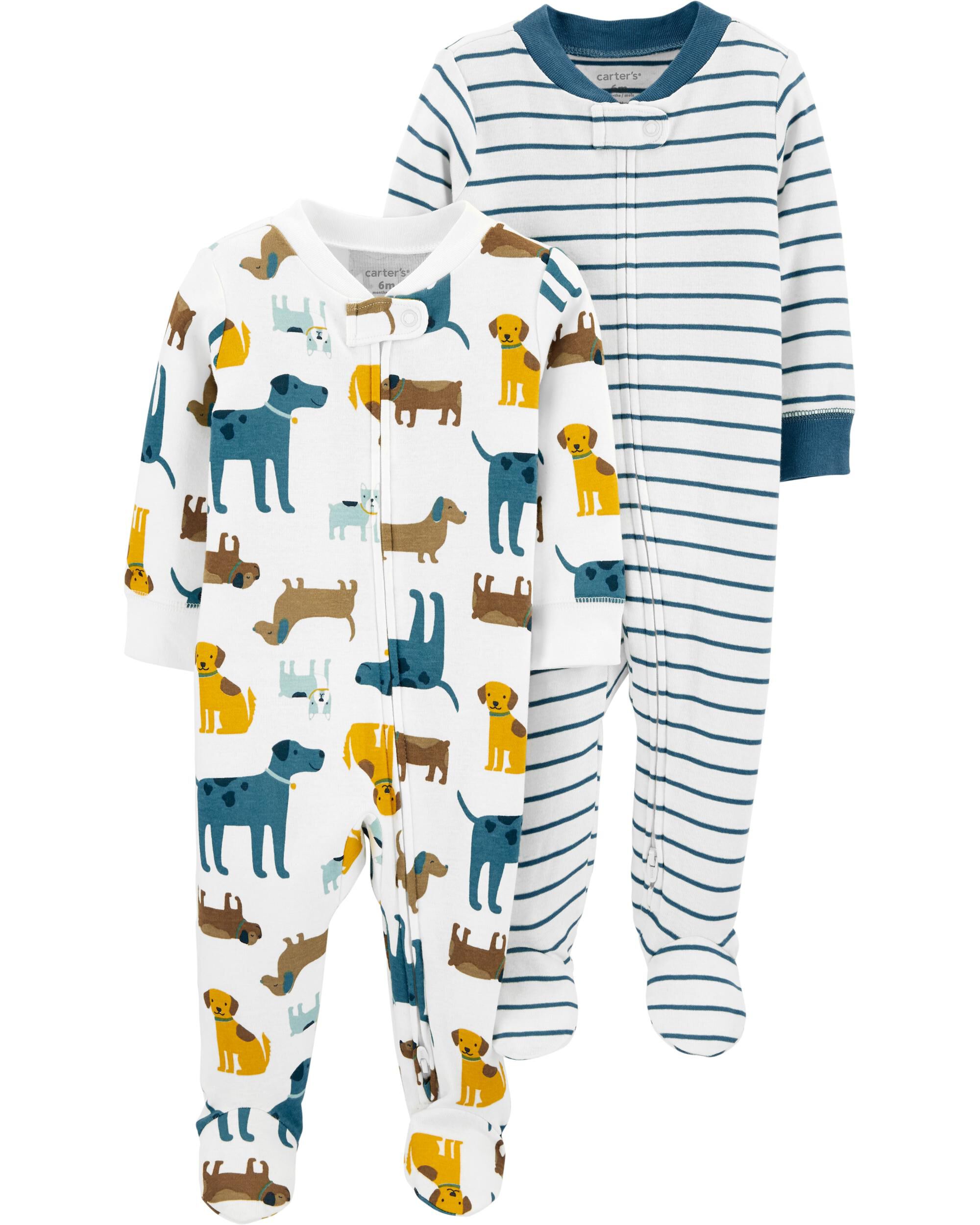 2-Pack Zip-Up Cotton Sleep & Plays