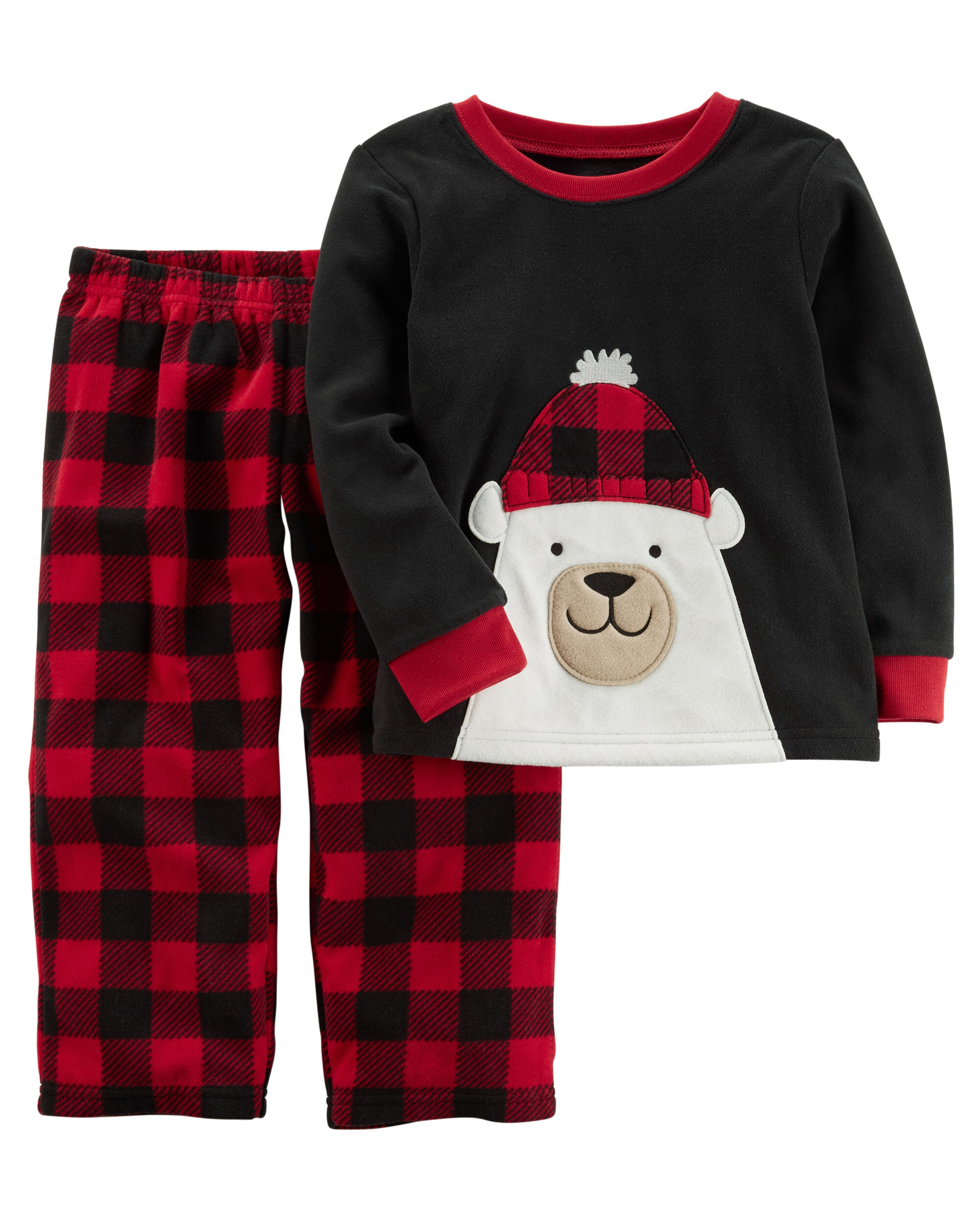 carters christmas fleece pajamas