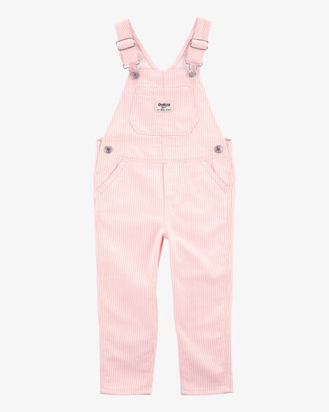  Product image 1 of Toddler Hickory Stripe Overalls - Pink