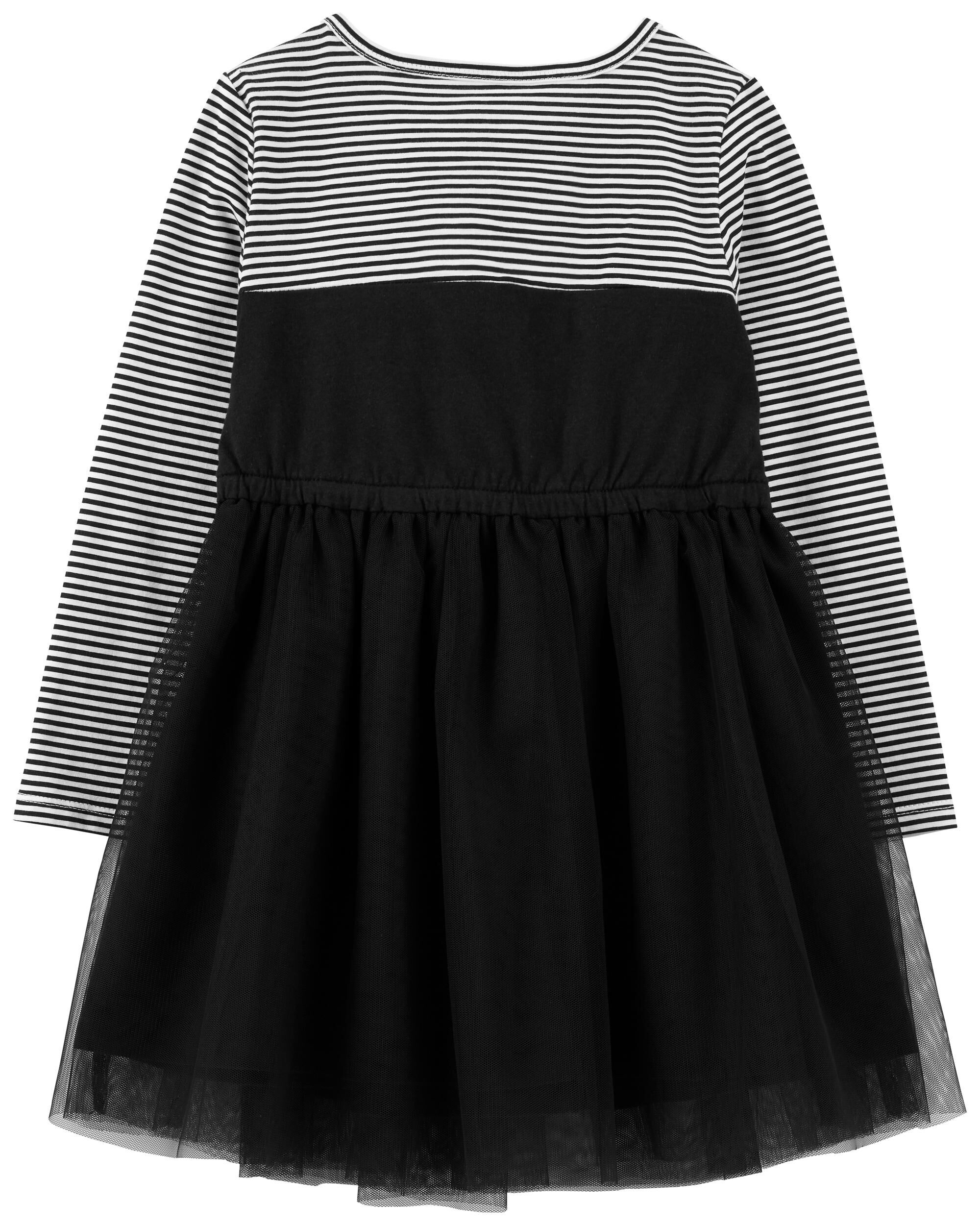 Toddler Black Halloween Cat Tutu Dress 