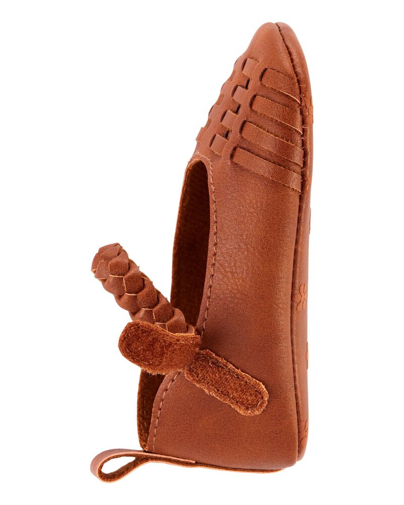OshKosh Brown Sandal Crib Shoes