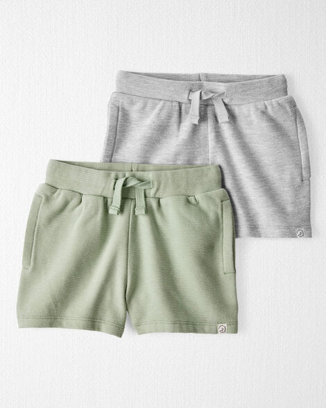  Product image 1 of Toddler 2-Pack Organic Cotton Shorts