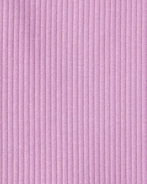 Product image 2 of Kid 2-Piece Ribbed Long-Sleeve Tee & Flare Pant Set - Purple