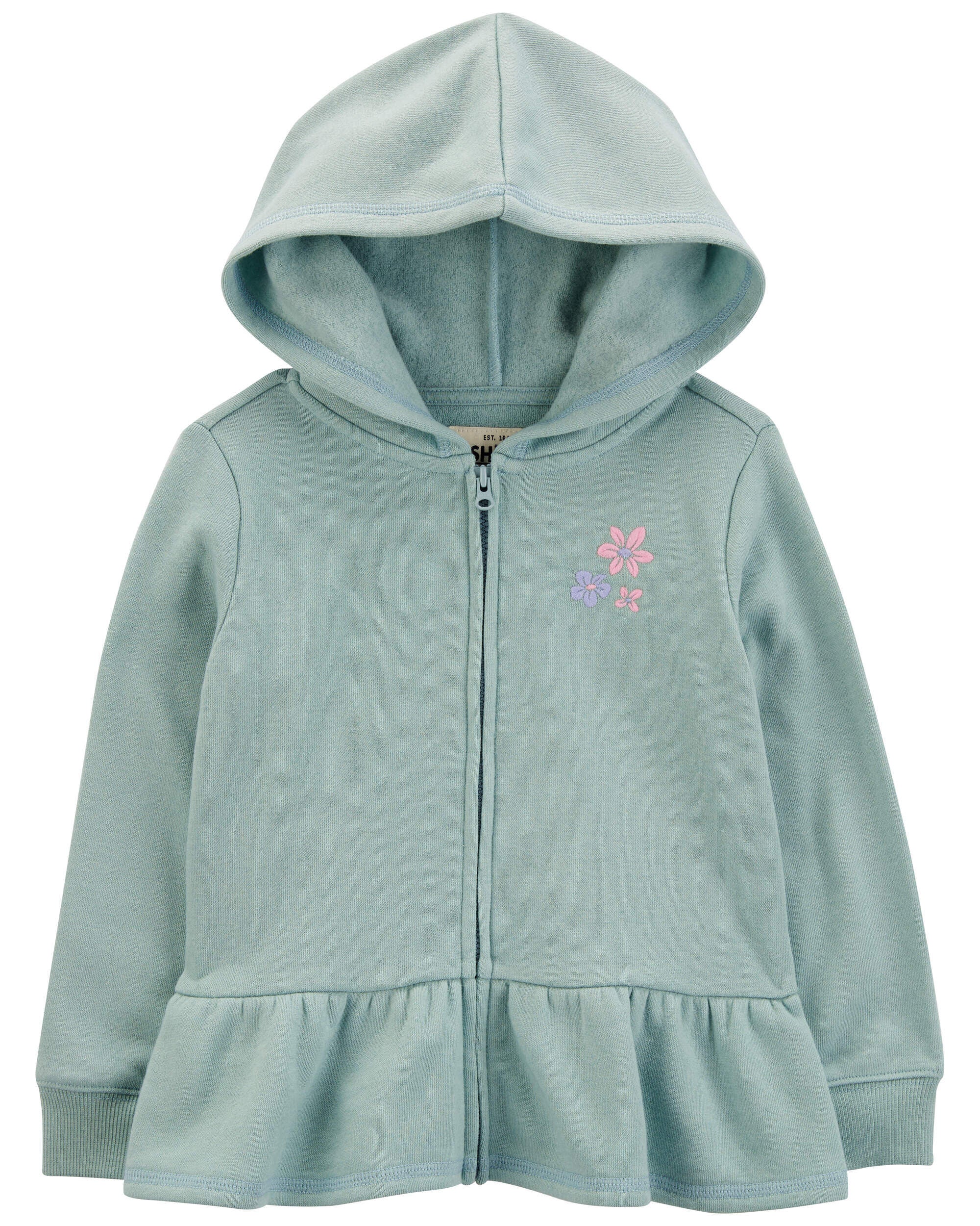 Peplum windbreaker top