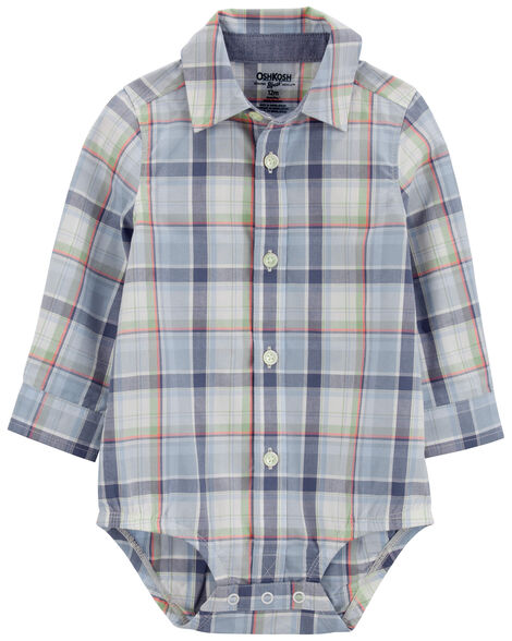 Product image 2 of Baby Plaid Button-Front Bodysuit