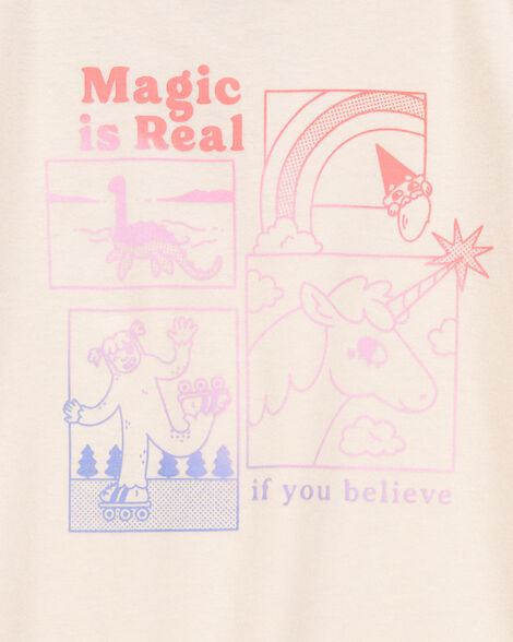  Product image 2 of Kid Magic Is Real Short-Sleeve Graphic Tee - Ivory