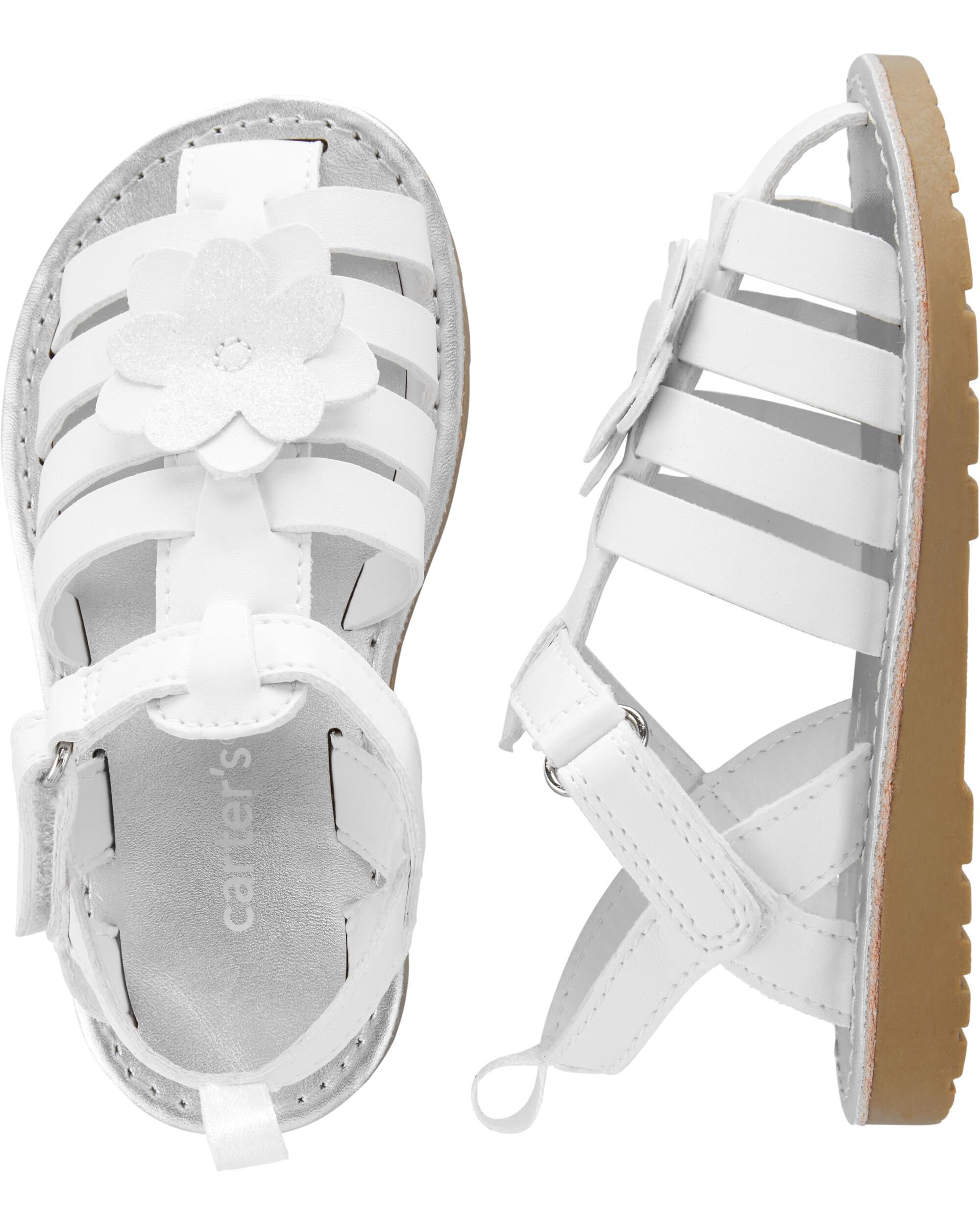 carter's white sandals