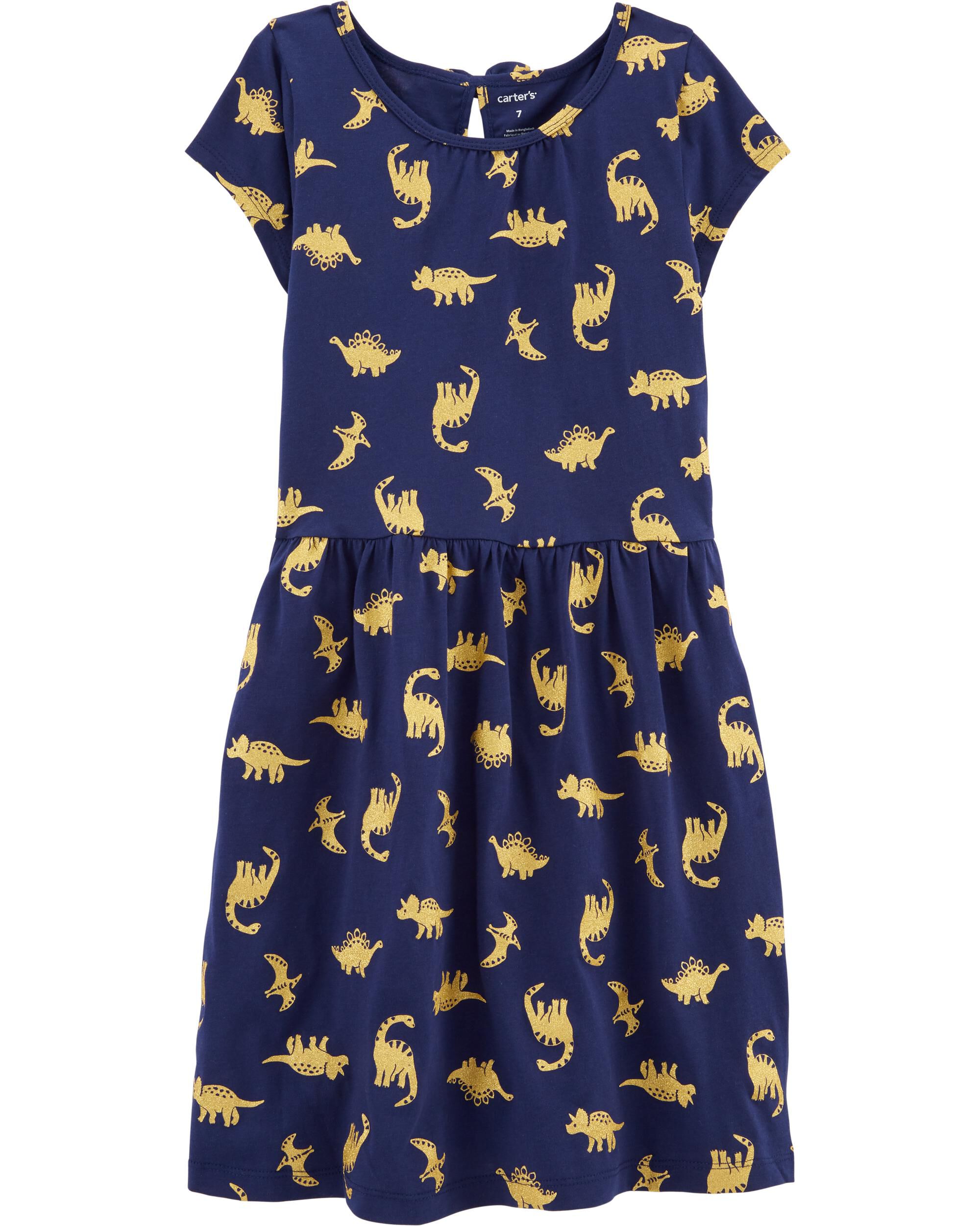 Dinosaur Jersey Dress | carters.com