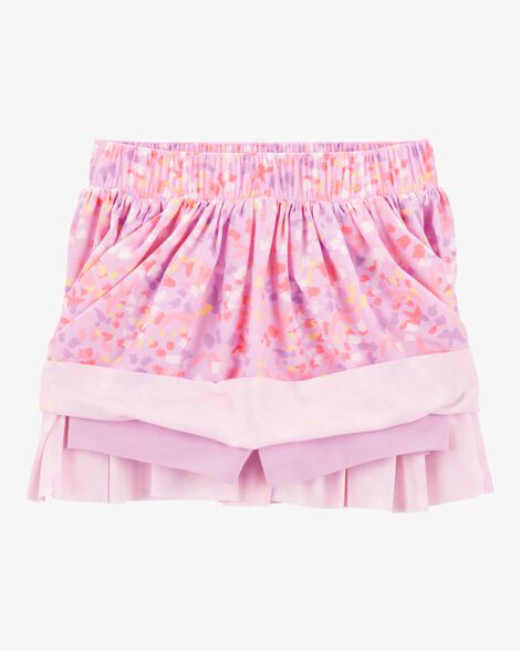  Product image 2 of Kid Floral Stretch Skort - Pink