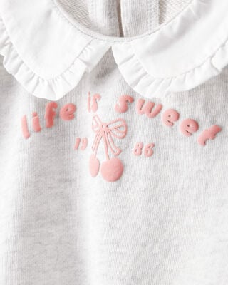 Product image 2 of Baby Girl Cherry French Terry Short-Sleeve Graphic Tee