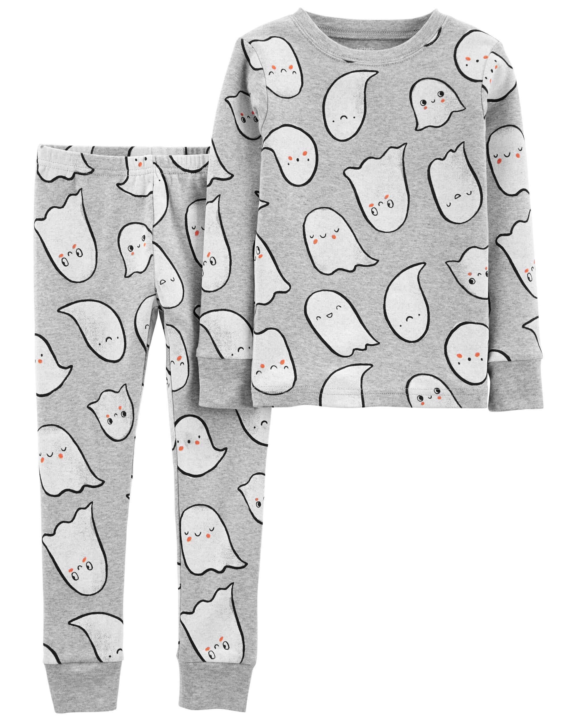 2-Piece Halloween Ghost 100% Snug Fit Cotton PJs