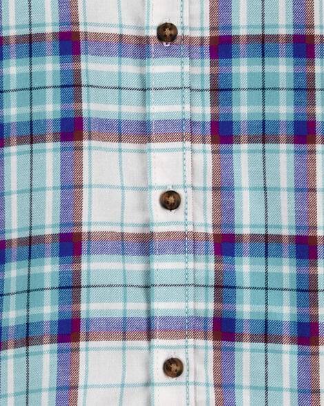 Product image 3 of Toddler 2-Piece Plaid Button-Front Shirt & Canvas Pant Set