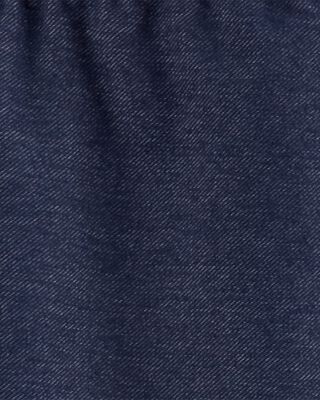 Product image 2 of Kid 2-Pack Black & Navy Cotton Stretch Leggings