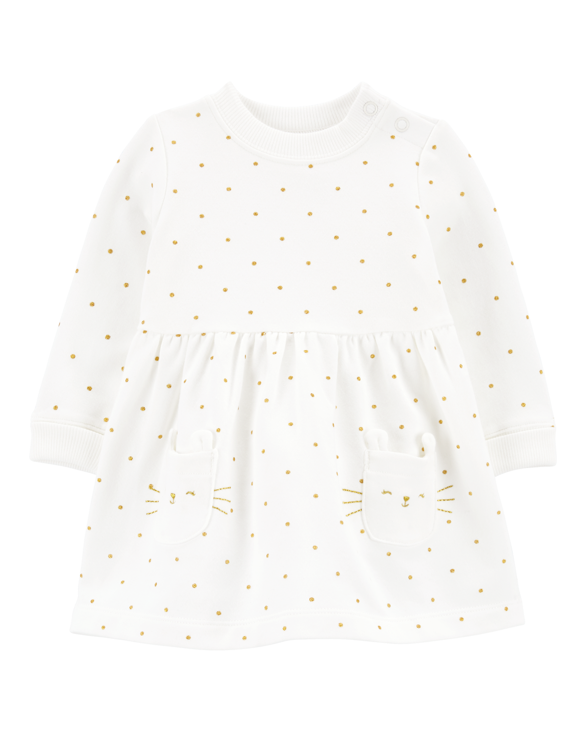 Baby Polka Dot Fleece Dress - Carter's | Carter's