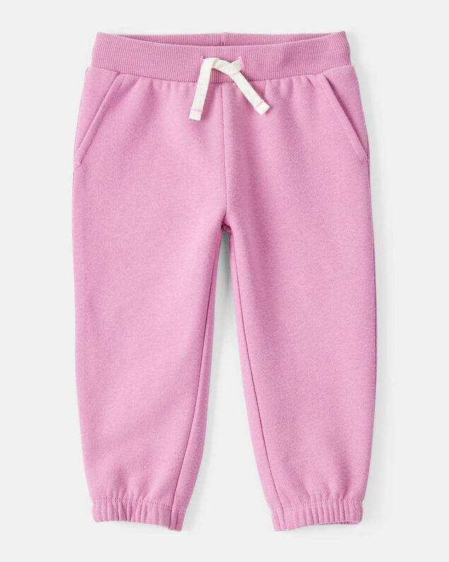Product image 1 of Baby Girl Cotton Joggers - Pink